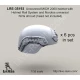 1/35 Uncovered MICH 2000 Helmet w/Rail System & Norotos Universal NVG Shroud (6 sets, No head)