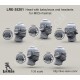 1/35 Heads w/Balaclavas and Headsets for MICH Helmets (H-Nape) (5 Heads)