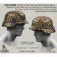 1/35 WWII German Stahlhelm 42 w/Bread Bag Strap & Chiken Wire Camo Base Type IV (Big Size)