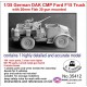 1/35 German DAK CMP Ford F15 Truck w/20mm Flak 30 Gun Mounted