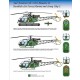 Decals for 1/48 Hkp2 Alouette II in Swedish Airforce, Marine and Army service