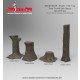 1/16 Tree Trunk Set (4pcs, height: 60mm, 50mm, 20mm, 100mm)