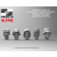 1/24 Schwabenland Army Infantry Head Set (5pcs)