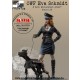 1/35 Schwabenland Army - OWF Eva Schmidt & Mech. Wacheinheit Hund (1 figure)