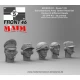 1/35 Schwabenland Army Tanker Head Set - Front 46 (5pcs)