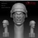 1/35 Modern German Head w/Helmet: Screaming Impression #0014 (1pcs)