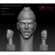 1/35 German Wehrmacht Head w/Schiffchen: Talking Impression #0093 (1pcs)