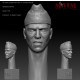 1/35 German Wehrmacht Head w/Schiffchen: Anger Impression #0143 (1pcs)
