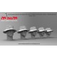 1/35 US Vietnam Boonie Hat Head Set with 5 Different Emotions (5 Heads, resin)