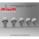 1/35 German Wehrmacht Heads with Stahlhelm (5pcs, resin)