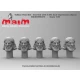 1/35 Taliban Head Set - Bearded with 5 Different Face Impressions (resin)