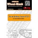 1/35 Soviet Artillery Tractor STZ-5 Wheel Mask for Vulcan Model 56010 kit