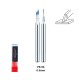 0.6mm Tungsten Steel Push Broach (Chisel) Shank Dia: 3.175mm