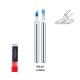 2.4mm Tungsten Steel Push Broach (Chisel) Shank Dia: 3.175mm