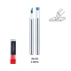 2.8mm Tungsten Steel Push Broach (Chisel) Shank Dia: 3.175mm