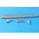 1/35 PzKpfw.III, Pz.Kpfw.IV Solid Horned "V" type 1943-45 w/ perforation Metal Tracks (230 links, 460 pins)