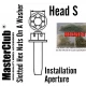 Slotted Hex Nuts On A Washer #Head S Dia.: 1.0mm, Installation Aperture: 0.8mm (120pcs)