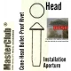Cone-Head Bullet-Proof Rivet #Head Dia.: 0.7mm, Installation Aperture: 0.5mm (150pcs)