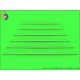 1/700 Universal Yardarms Set No.2 (Length: 20, 22.5, 25, 27.5, 30, 32.5mm, 1pc each)