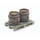 1/35 Set of 2 Wooden Barrels + Wooden Pallet