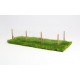 1/35 Meadow Fence A w/Wooden Rod (2 fence parts, each: 9.7 x 3.5cm)