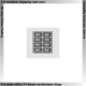 Nickel Plated Chain Link License Plate Frames (x8) for 1/24, 1/25 scale kits