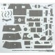 1/35 German Medium Tank Sd.Kfz.171 Panther Ausf.D Zimmerit Decal Set for #TS038