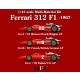 1/43 Multi-Material Kit: Ferrari 312F1 '67 Ver.C Rd.9 Italian 2/Rd.10/US GP #9