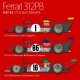 1/12 Full Detail kit - Ferrari 312PB Ver.A: 1972 Rd.5 / Rd.6 / Rd.7 / Rd.8 / Rd.10