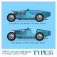 1/20 Bugatti Type 35 1930 Monaco GP Winner #22 Rene Dreyfus 2nd #18 Louis Chiron