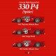 1/43 Ferrari 330 P4 [Spider] Ver.B 1967 Targa Florio #224 N.Vaccarella/L.Scarfiotti