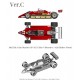 1/20 Ferrari 126C2 Ver.C 1982 Rd.4 San Marino GP #27 Gilles Villeneuve #28 Didier Pironi