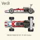 1/12 Honda RA301 Ver.B 1968 Rd.7 British GP 5th #7 John Surtees