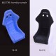 1/24 Bucket Seat Set Type S - Black (2 Seats)
