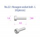 Metal Rivets Series for 1/9 Motorcycle No.22: Hexagon Socket Bolt-L (42pcs)