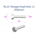 Metal Rivets Series for 1/9 Motorcycle No.23: Hexagon-head Rivets-LL (42pcs)