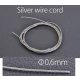 Silver Wire Cord (diameter: 0.6mm)