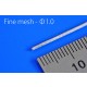 Metal Mesh Hose #Fine Mesh (diameter: 1.0mm, length: 89mm, 5pcs)