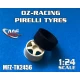 1/24 OZ-Racing Wheels, 18&quot; Pirelli Tyres for Hasegawa Ford Focus RS WRC 99-2003