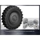 1/35 Wheel Set OI-25 (OMSKSHINA) for 6x6 Truck URAL-4320 w/Armoured Caps