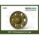 1/35 T-34 Drive Sprockets "Sun" Type for Dragon/Zvezda/Trumpeter kits