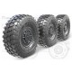 1/35 KamAZ-63968 Tuphoon-K Sagged Wheel set (6pcs) for Zvezda/Takom kits