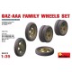 1/35 GAZ-AAA Family Wheels Set (12 Wheels)