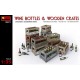 1/35 Wine Bottles and Wooden Crates