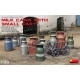 1/35 Milk Cans (12pcs) with Small Cart