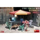 1/35 Street Furniture with Electronics & Umbrella