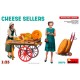 1/35 Cheese Sellers (2 figures, cart & cheese)