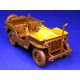 1/35 WWII US 1/4 ton 4x4 Truck Windshield Cover for Tamiya kit 