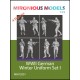 1/72 WWII German Winter Uniform Set I (4 figures)