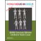1/72 WWII German Winter Uniform Tank Crew (6 figures)